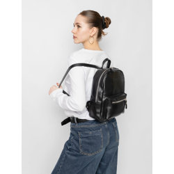 Женский кожаный рюкзак Anzolla black (арт. 3040-01)