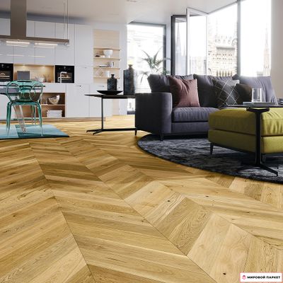 Паркетная доска Barlinek Французская елка Дуб Freshy купить в интернет-магазине mirovoy-parquet.ru