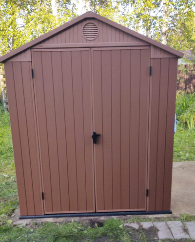 Сарай "Дарвин 6х6" (размеры 183 х 182 см), коричневый