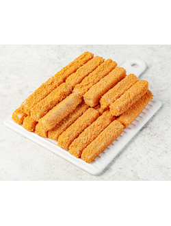 Рыбные палочки из филе минтая в панировке. Упаковка 1 кг.