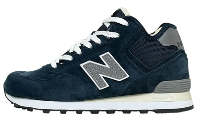 New Balance 574 Mid Blue Grey с мехом
