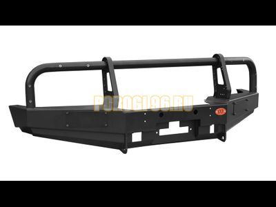 Передний силовой бампер серии Трофи на Mitsubishi Pajero II 1991-1999 (02.130.01)