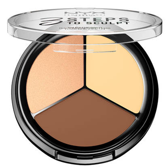 Палитра для скульптурирования NYX 3 Steps To Sculpt 02 Light (светлая)
