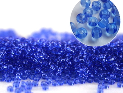 БИСЕР PRECIOSA 10/0 - 50г - 30030 ПРОЗРАЧНЫЙ ГЛЯНЦЕВЫЙ СИНИЙ