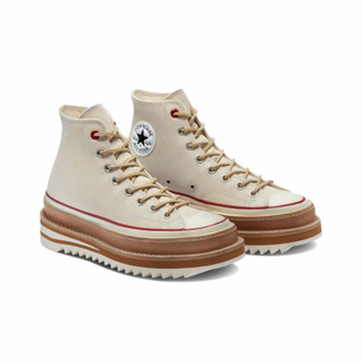 Зимние кеды Converse Chuck Taylor 70 на платформе белые