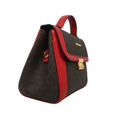 Сумка Michael Kors Whitney черная с красным