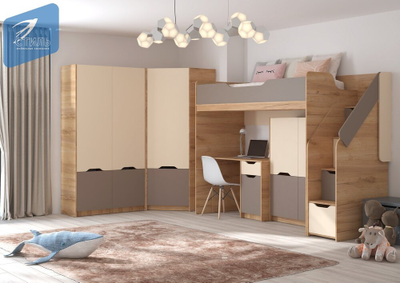 Rich Тумба ТМ-001 Дуб Крафт золотой - Миндаль/Глиняный серый