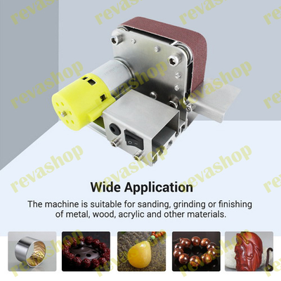 Ленточный гриндер, мини шлифовальный станок, шлифовальный инструмент, металлообработка, домашняя мас
