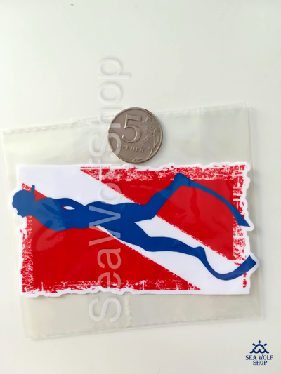 Наклейка оракал №25 Фридайвер