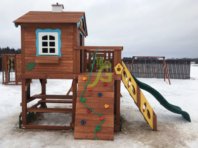 Детская деревянная площадка IgraGrad Домик 2 Совёнок купить в Воронеже