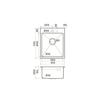 Мойка OMOIKIRI AKISAME 41