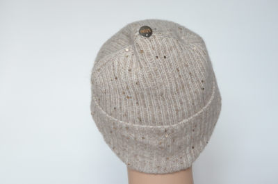 Шапка с отворотом тонкая зимняя Визио Италия 6979