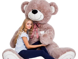 Гигантский плюшевый медведь 260 см кофейный Феликс