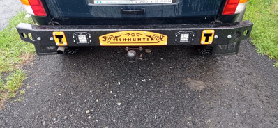 Бампер силовой задний Фишхантер ZST-ФХ 012 с фонарями