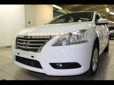 Защита радиатора Nissan Sentra 2014- black