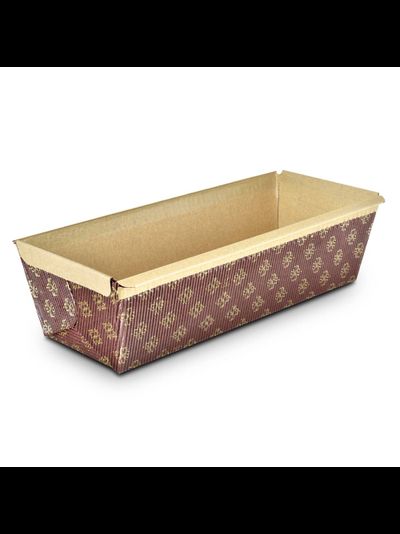 Форма бумажная "Кекс" для выпечки силикониз. (20 шт., корич./крафт), 65*150*45мм