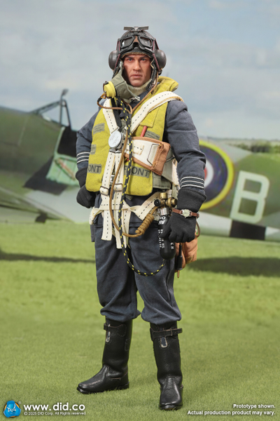 Британский пилот (Том Харди, "Дюнкерк")  - Коллекционная фигурка 1/6 WWII British Pilot Squadron Leader – Tom (K80187) - DID