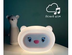 Ночник музыкальный силиконовый МИШКА на аккумуляторе с  функцией белого шума