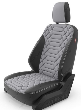 Чехлы "Автофрант" из экокожи  [анаконда, ромб]