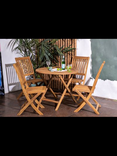 Стол из акации Oxford 90 см складной