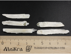 Брусит (немалит), волокнистый брусит в ассортименте, Россия, КЧР, Урупский район, м-ние. Белые осыпища (30-40 мм, 0,2-0,7 г) №29680