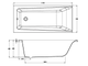 Акриловая Ванна Cersanit LORENA 140х70