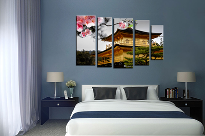 Модульная картина "Архитектура Азии"