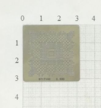 Трафарет BGA для реболлинга чипов ST-STI7162 0.5мм.