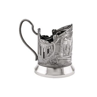 Подстаканник никелированный с чернением Москва Триумфальная, 7408.206