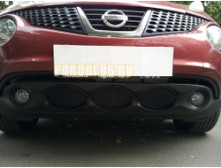 Защита радиатора Nissan Juke 2010-2014 black