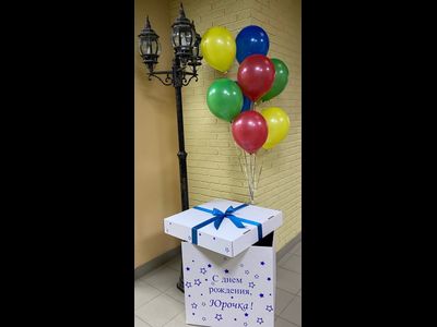 коробка сюрприз с воздушными шарами № 25
