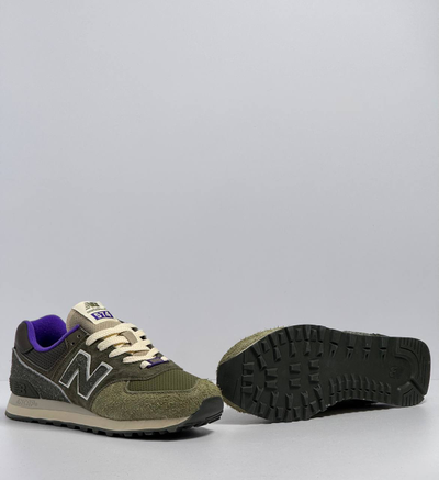 New Balance 574 Sneakersnstuff Nature Green Purple
