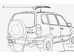 Молдинги крыши ВАЗ 2123 комплект 2 шт