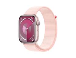 Apple Watch Series 9 45mm Pink Aluminium Case With Light Pink Sport Loop