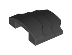 Wedge 4 x 3 Stepped No Studs, Black (66955 / 6301371)