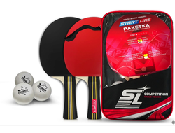 Набор START LINE COMPETITION 2 ракетки 1*, 3 мяча 1* купить в Воронеже
