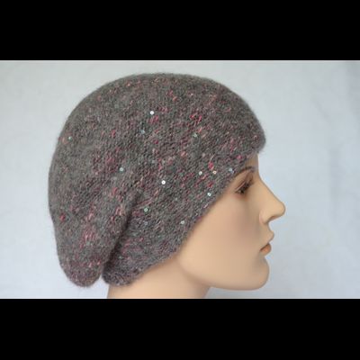 Серый с фуксией берет Vizio Италия 8023 (6926 )