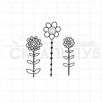 ФП штамп "Цветы"