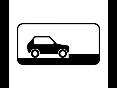 Знак дорожный 8.6.5 Способ постановки транспортного средства на стоянку