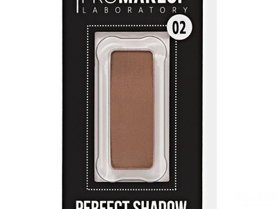 PROMAKEUP laboratory PERFECT SHADOW компактные тени для век, тон 02 ореховый / матовый