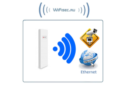iFlow (Hikvision) Точка доступа Wi-Fi DS-3WF01C-2N/O до 3 км., скорость беспроводной передачи видео/данных до 150 Мбит/с  (1 шт.)