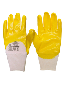 Перчатки "НИТРИЛ-ЛАЙТ-SР РЧ"  желтые с частичным обливом,р. 7,8,9,10,11,кратно 12 пар (х12х120)