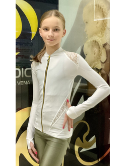 Термо-Жакет с вставками из кружева c Swarovski ( арт.201PZ )