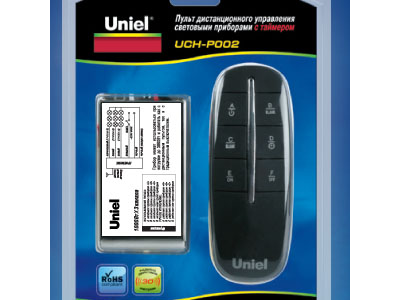 Пульт ДУ Uniel световыми приборами 3x1000W 30м, 3 приемн., таймер UCH-P002-G3-1000W-30M блистер