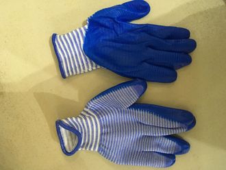 Перчатки облитые тигровые/12