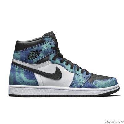 Nike Air Jordan 1 Retro High OG PS  Tie-Dye Black/Blue Унисекс (36-45)