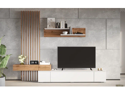 Гостиная РИАНА 2,50 м Дуб Вотан/Белый