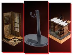 Диорамы, подставки, предметы и др.