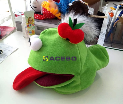 Логопедическая игрушка Логопедик Зеленый (управляется рот и язык)