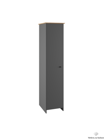 Теодора Шкаф Графит/Дуб крафт